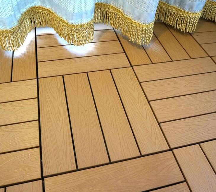 Hollow Easy Installation DIY Wpc Tiles
